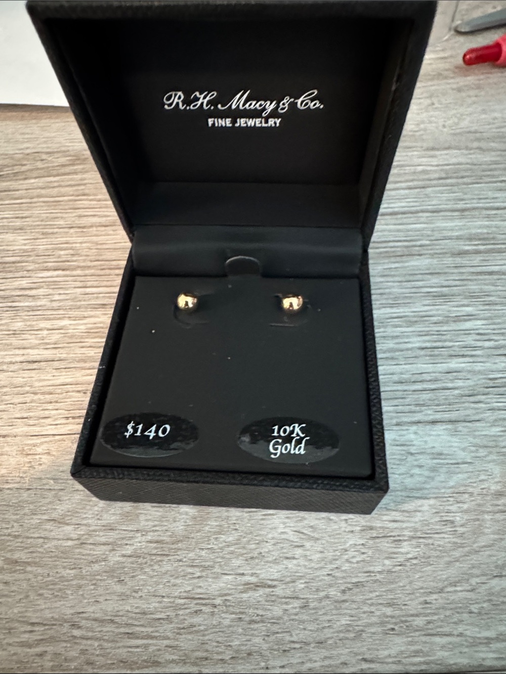 10K Gold Ball Stud Earrings - Gold